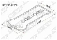 K1121322050 SAT Прокладка клапанной крышки TY 1ZZ-FE, 00-