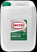 Sintec Антифриз Euro -40°C G11 (Зеленый), 10 л