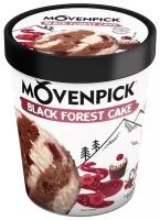 Мороженое Movenpick Black forest cake с вишней и кусочками печенья