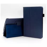 Чехол книжка для планшета Apple iPad Mini 1 / 2 / 3, кожаная (темно-синий)