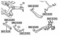 Сайлентблок SUBARU LEGACY -03 задней цапфы ASVA 0801B12R1