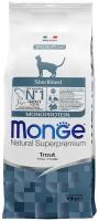 Monge Cat Monoprotein Sterilised Trout - Корм для стерилизованных кошек с форелью (10 кг)