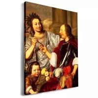 Картина 50x30 см на холсте Ян де Брай - Аллегорический семейный портрет