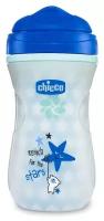 Поильник-непроливайка Chicco Active Cup, 266 мл голубой/звездочки