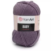 Пряжа для вязания YarnArt 'Baby' 50гр 150м (100% акрил) (852 т. фиолетовый), 5 мотков