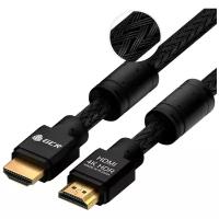 Кабель HDMI 2.0 серия PROF нейлон Ultra HD 4K 3D 18 Гбит/с для Apple TV PS4 Xbox One разъемы 24К GOLD (GCR-HM481), черный, 10.0м