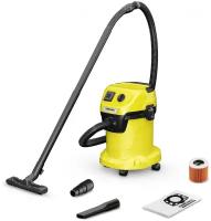 Строительный пылесос Karcher WD 3 P V-17/4/20 1000Вт (уборка: сухая/сбор воды) желтый