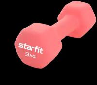 Гантель неопреновая Starfit Core Db-201 коралловый, 3 кг