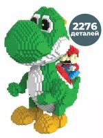 3D конструктор Марио на Йоши Mario 2276 деталей 17х20,5 см