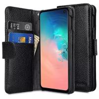 Кожаный чехол книжка Melkco для Samsung Galaxy S10e - Wallet Book Type, черный