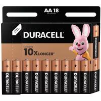 Батарейка Duracell AA, в упаковке: 18 шт