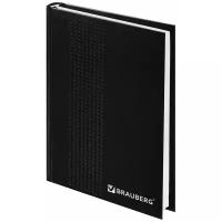 Ежедневник BRAUBERG 126543 датированный на 2021 год, бумвинил, А5, 192 листов, черный