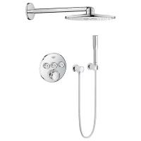 Смеситель с душевой лейкой Grohe Rainshower SmartActive 34705000, хром хром 1500 мм