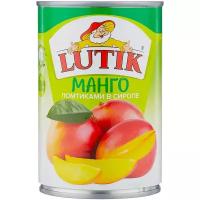 LUTIK Манго ломтиками в сиропе, 425мл, ж/б