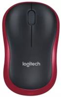 Мышь беспроводная Logitech M185 Black/Red