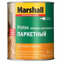 Лак Marshall Protex паркетный 40 алкидно-уретановый прозрачный, полуматовая, 0.75 л