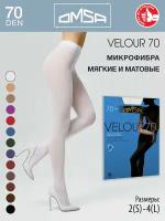 Колготки Omsa Velour, 70 den, размер 4/L, белый