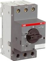 ABB MS116-0.63 50kA Автоматический выключатель с регулир. тепловой защитой 0.4А-0.63А 50kA 1SAM250000R1004
