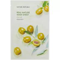 NATURE REPUBLIC тканевая маска c экстрактом оливы Real Nature Beauty, 23 мл