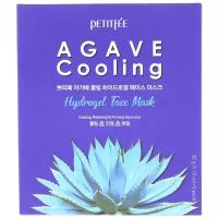 Petitfee Охлаждающая гидрогелевая маска для лица с экстрактом агавы Agave Cooling Hydrogel Face Mask, 32 г, 5 шт