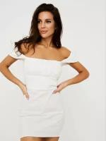 Платье сарафан DE'BORA ROSE, открытые плечи, размер М, белый
