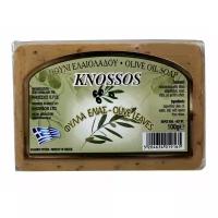 Натуральное оливковое мыло с листьями оливы, KNOSSOS, Греция, 100г