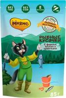 Мнямс Влажный корм Паучи для кошек Рыбный фестиваль Лосось Креветки Форель (цена за упаковку) 85г х 24шт