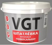 Универсальная акриловая шпатлёвка VGT Шпатлевка ВГТ акрил 1кг