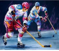 Картина по номерам Хоккей 40х50 см