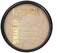 Минеральная матирующая пудра Eveline Anti-Shine Complex с шелком, тон 31 transparent