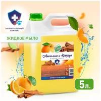 Антибактериальное жидкое мыло MR.GREEN Апельсин и корица, 5 л ПНД 40792