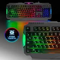 Клавиатура Defender Legion GK-010DL USB, RGB, Black (45010)