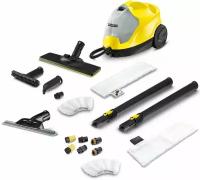 Пароочиститель Karcher SC 4 EasyFix + аксессуары VELER: насадка для окон, 1 салфетка для пола, 1 ручная обтяжка, 4 пластиковые щёточки и 2 латунные