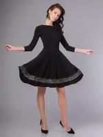 Платье Modami24, гипюр, вечернее, размер 46, черный