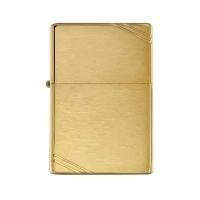 Zippo Vintage зажигалка бензиновая Slashes Brushed Brass 1 шт. 1 шт. 57 г