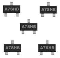 SI2307 A7SHB транзистор (5 шт.) SOT23 SMD аналог AO3407A схема MMBT4355 характеристики цоколевка datasheet MOSFET