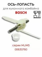 Шток (ось лопасть) для кухонного комбайна Bosch MUM5, 630760