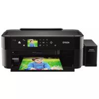 Принтер струйный Epson L810, цветной ( шестицветный), A4, жк дисплей