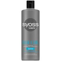 Syoss шампунь Men Clean&Cool Глубокое очищение для нормальных и жирных волос, 450 мл