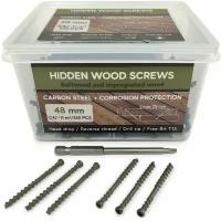 Саморезы Hidden Wood Screws C4 48 mm 350 шт, для скрытого крепежа террасной доски