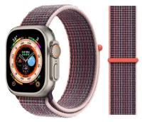 Нейлоновый ремешок для Apple Watch 1-8, Ultra, SE 42 мм, 44 мм, 45 мм, 49 мм, Berry Purple