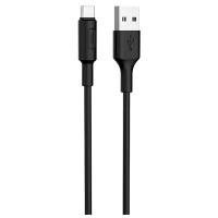 Data-кабели Hoco Кабель Hoco X25, Type-C - USB, 3 А, 1 м, PVC оплетка, черный