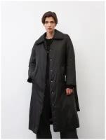 Куртка Marc O'Polo Quilted coat with a belt, демисезон/зима, силуэт свободный, водонепроницаемая, стеганая, утепленная, без капюшона, карманы, пояс/ремень