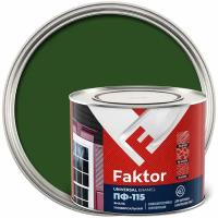 Универсальная эмаль ПФ-115 ярославские краски FAKTOR зеленая, банка1,9 кг 214718
