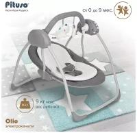 Электрокачели для новорожденных Pituso Olio серый