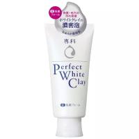 Shiseido пенка очищающая для умывания с белой глиной Senka Perfect White Clay (белая), 120 мл, 120 г