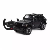 Машинка на радиоуправлении Rastar Jeep Wrangler JL (арт.79400), 1:14 (31см). Двери открываются. Черная