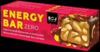 Батончик SOJ Арахисовый Energy Bar ZERO в молочном бельгийском шоколаде без сахара