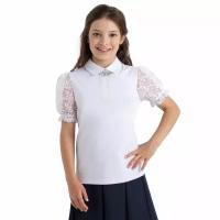 Блузка для девочек Kapika KJGCB05-00, цвет белый, размер 146