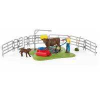 Игровой набор Schleich «Весёлая мойка для коровы» (42529)